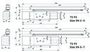 Cierrapuertas TS-93 negro EN 2-5sin guia desl.